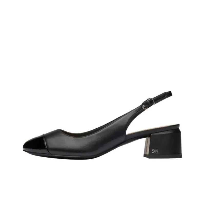 Stuart Weitzman/SW Gabby Chunky Heel High Heels 4.5cm Women's Black-0