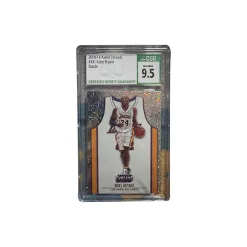 PANINI 2018 19 Threads Small Tank Top, Lakers, Kobe, Bryant Disco Refringence Dazzle Fold CSG 9.5 Graded Cards 1 Pc