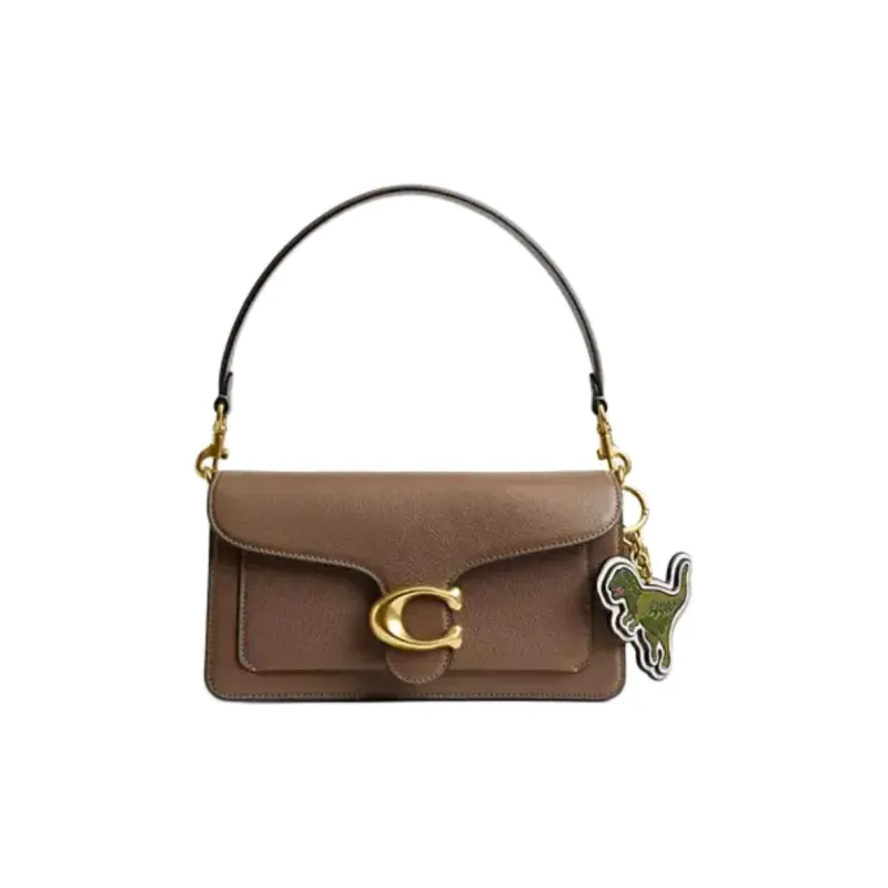 COACH Rexy Canvas With Leather Bag Pendant Bag Merch Women's Green-3