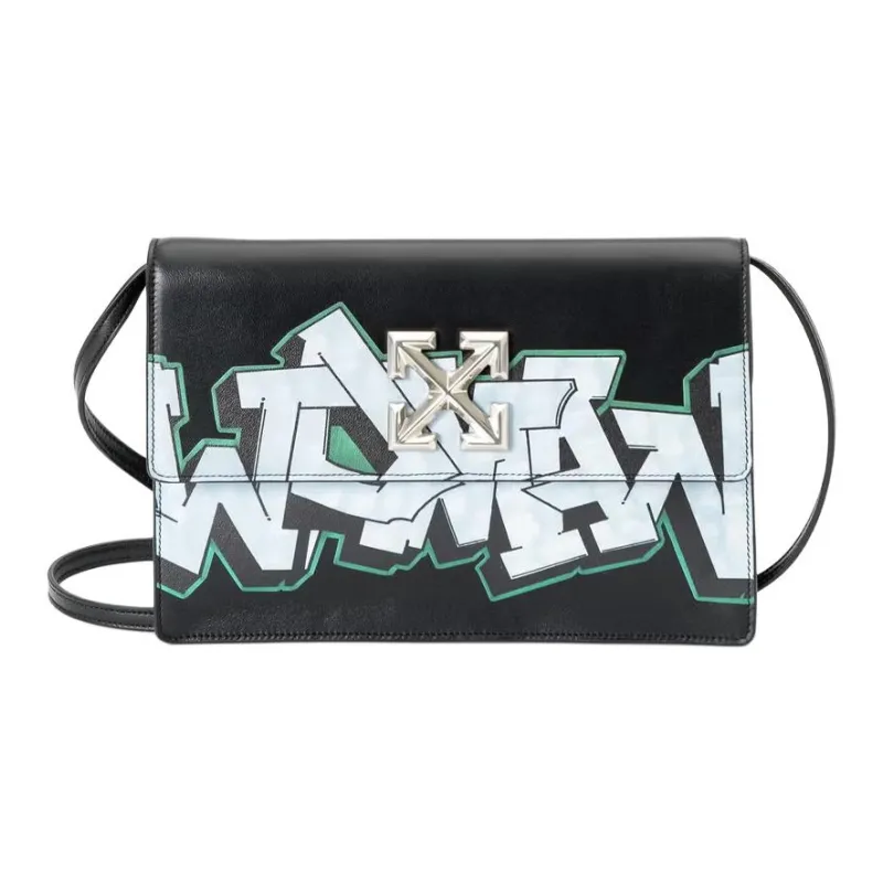 OFF-WHITE Leather Crossbody Bag Shoulder Bag Regular Women's Black-1