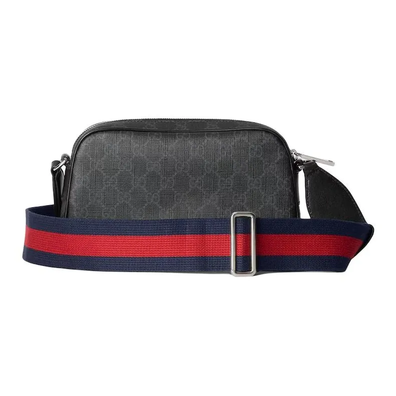 GUCCI Polyurethane Shoulder Bag, Crossbody Bag Men's Black-3