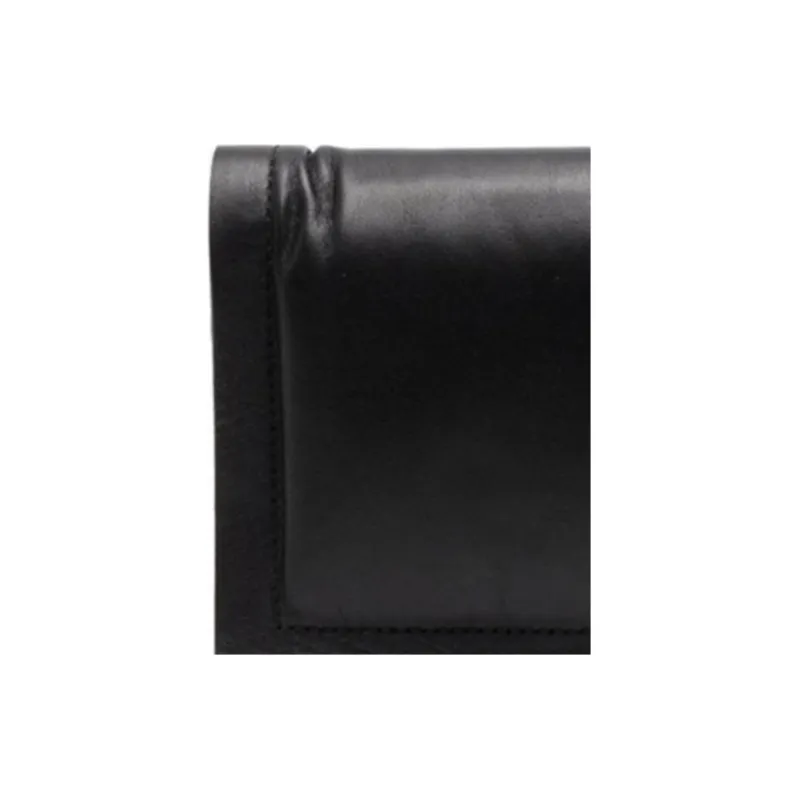 FERRAGAMO Leather Wallet Women's Black-5