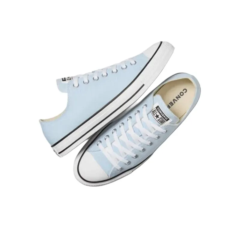 Converse Chuck Taylor All Star Anti-Slip Wear-Resistant Low-Top Canvas Shoes Unisex Blue-3