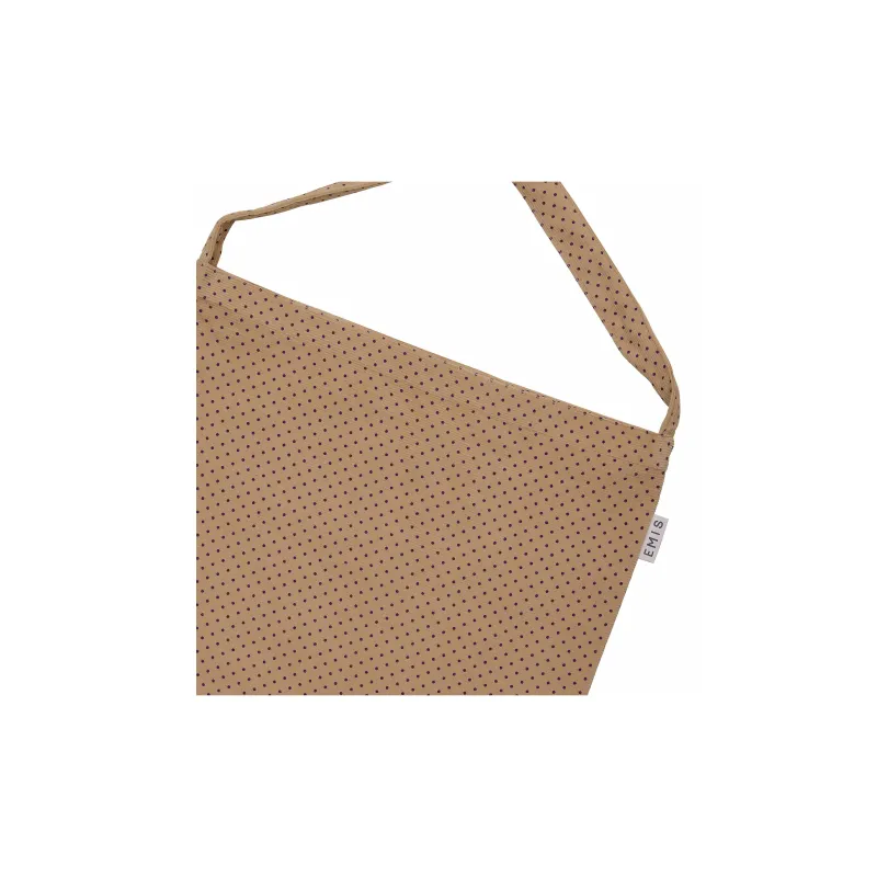 Emis Cotton One Shoulder Handbag Unisex Beige-1