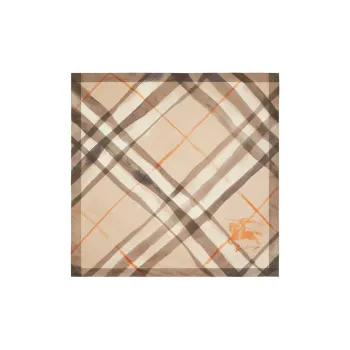 Burberry Mulberry Silk Knit Scarves Unisex Brown