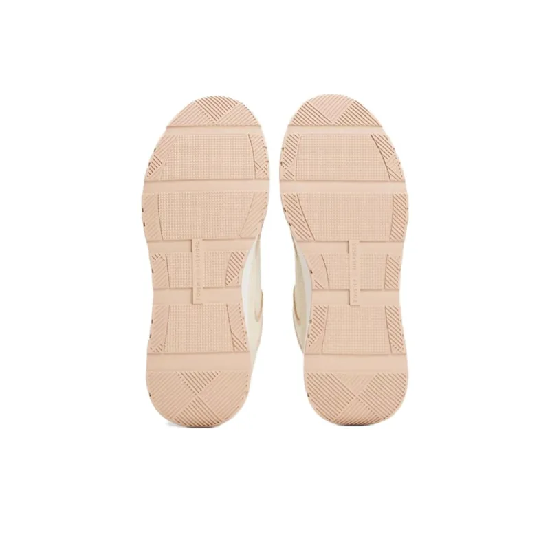 Tommy Hilfiger TH Monogram Slip Resistant Low Top Casual Shoes Women's Beige Pink-4