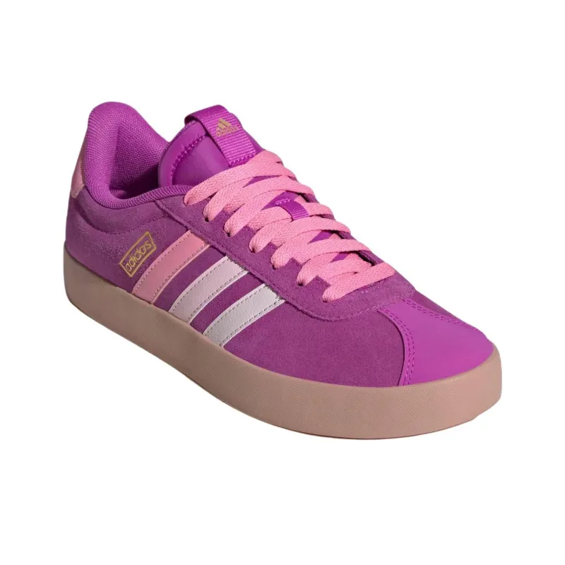 Adidas VL COURT 3.0 Anti Slip Wear Resistant Low Top Skateboard Shoes Women's Purple-2