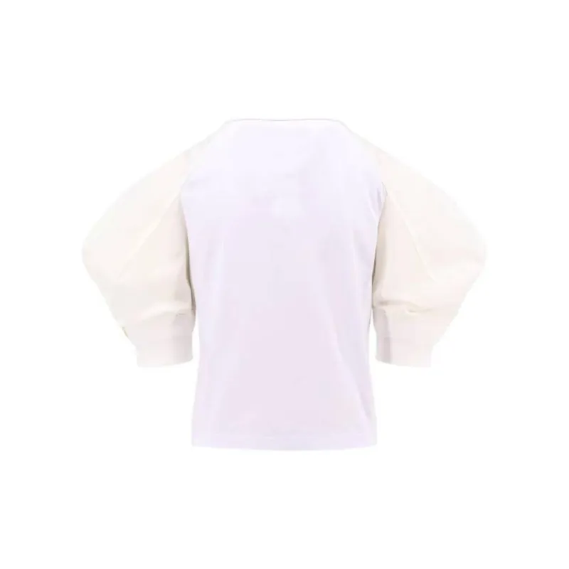 Sacai Puff Sleeved Panelled T Shirt-1