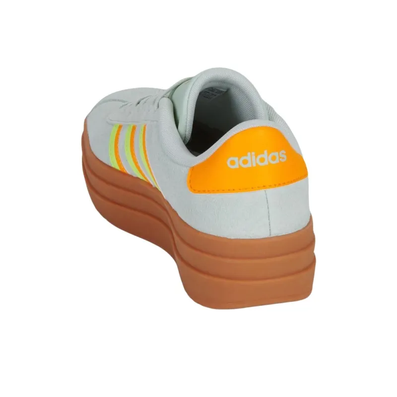 Adidas VL Court Bold Anti Slip Wear Resistant Low Top Casual Shoes Women's Green-2