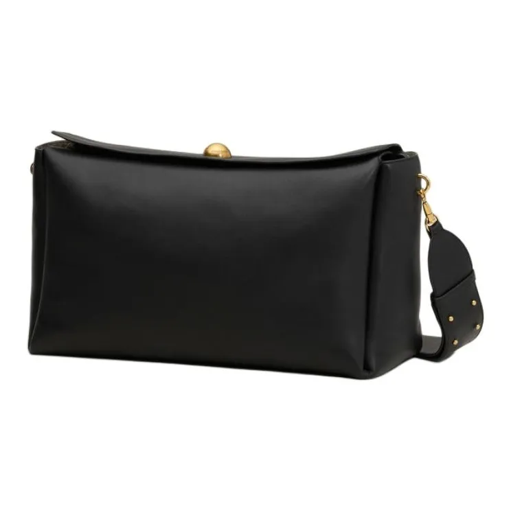 AMIPARIS Cow Leather Pillow Bag Shoulder Bag Tubas Women's Black-2