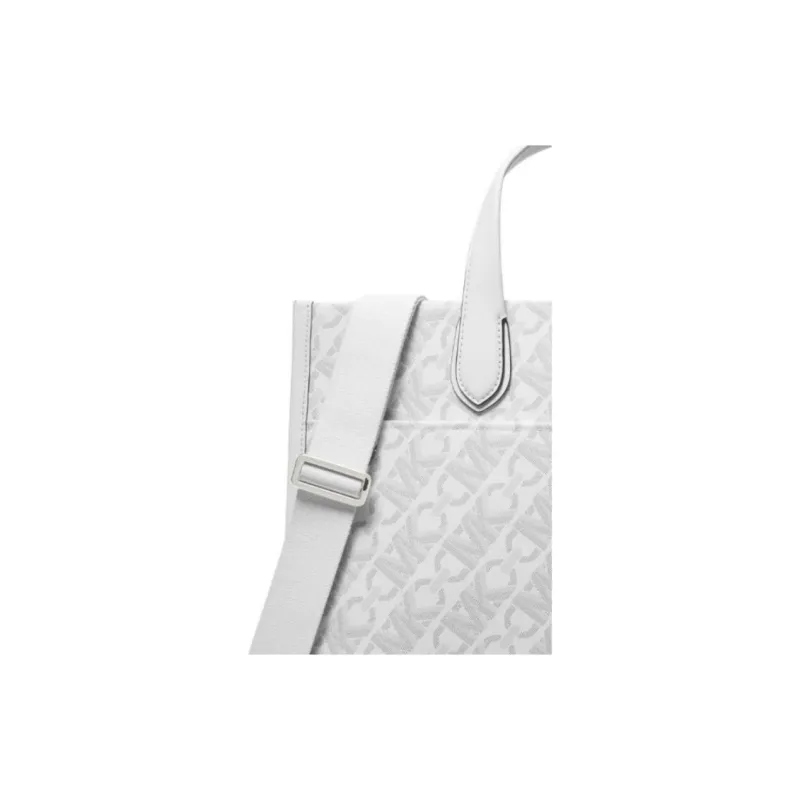 MICHAEL KORS Gigi Artificial Leather Tote Bag, Shopping Bag, Handbag Large Size Women's White-2
