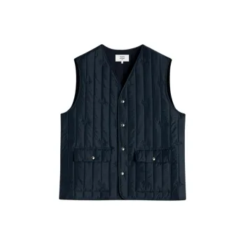 Maison Kitsune SS25 Vest Men's Slate Gray