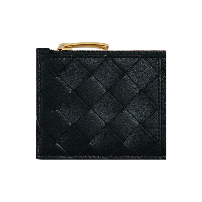 Bottega Veneta Bottega Veneta Luggage Collection Cow Leather Card Holder Card Holder Women's Black-2