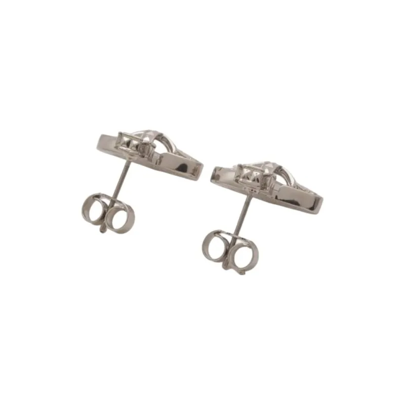 Vivienne Westwood Brass Stud Earrings Women's Silver-3