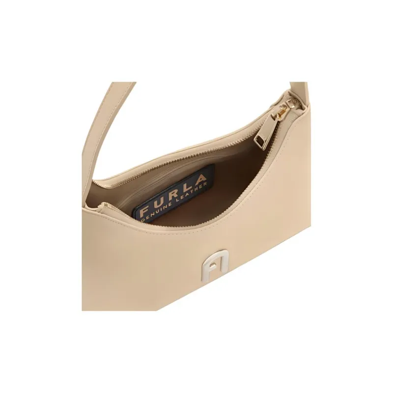 Furla Claris Lux Calfskin Handbag, Shoulder Bag Women's Beige-2