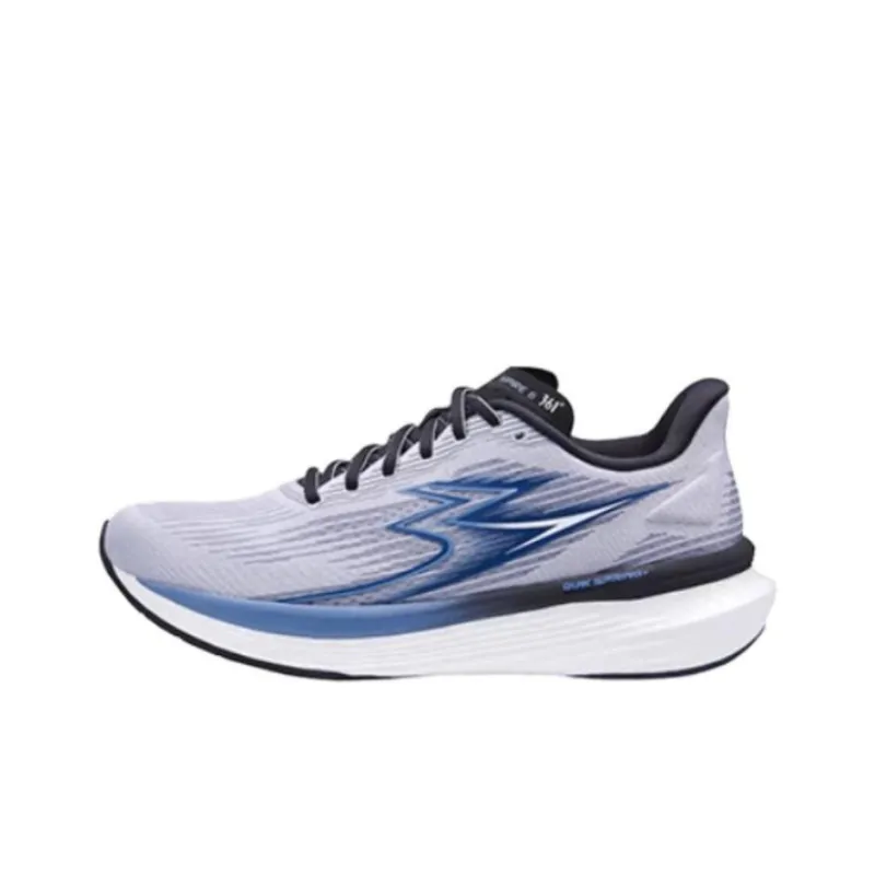 361° SPIRE6 Anti Slip Wear Resistant Low Top Running Shoes Men's Gray Blue-0