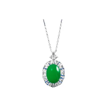 Xifeng Building Chalcedony Jade Necklaces Women's