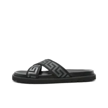 FANSIZHE Greca Slide Slippers Men's Black