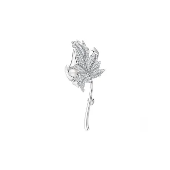 HEFANG×Xiaoxue Snowflake Series 925 Sterling Silver Brooches Women's