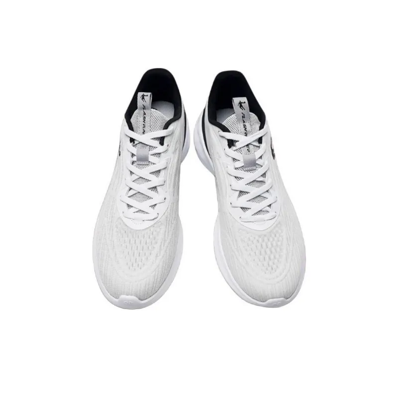 QIAODAN Cushioning Wear Resistant Low Top Running Shoes Men's Light Gray-2