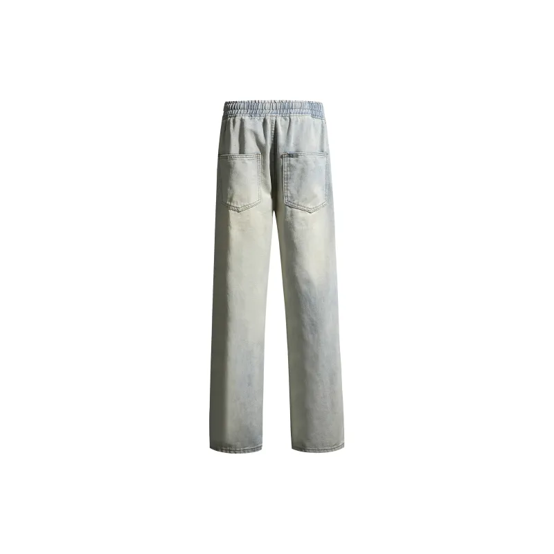JUNGLE PANDA Jeans Unisex Distressed Gray-15