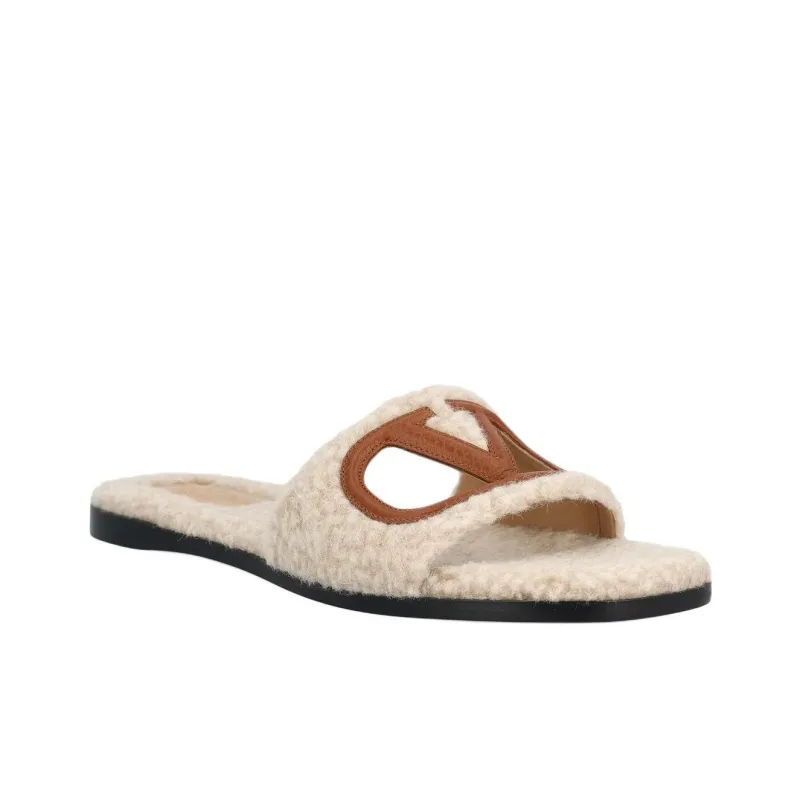 Valentino VLogo Patch Slip On Sandals Women's-2