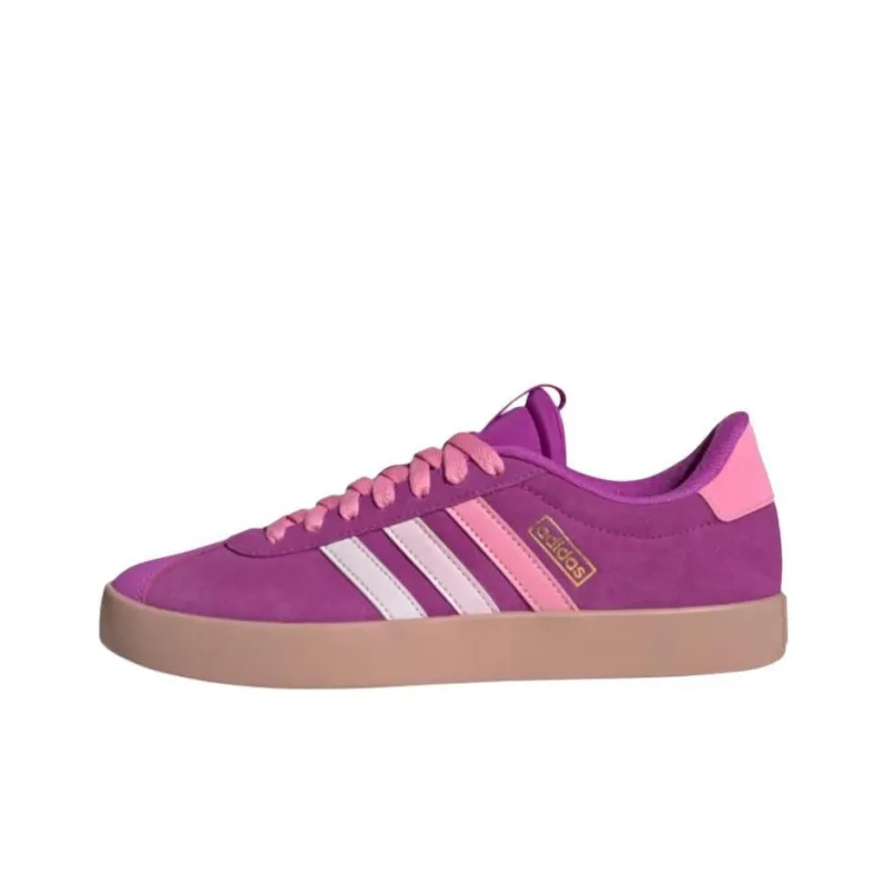 Adidas VL COURT 3.0 Anti Slip Wear Resistant Low Top Skateboard Shoes Women's Purple-0