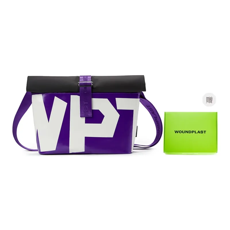 WPT PVC Messenger Bag Commute Shoulder Bag Crossbody Bag Large Size Unisex Black-20