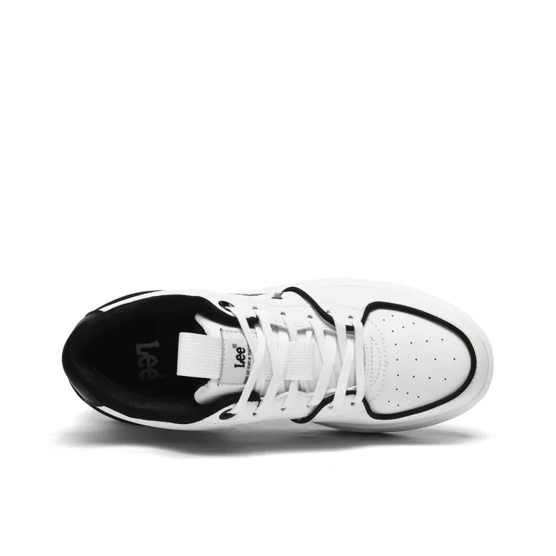 Lee Classic Air Cushion, White Sneakers Lightweight And Breathable Low Top Height Increasing Skateboard Shoes Men's-16