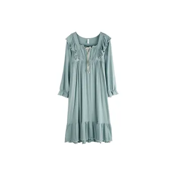 Xuan Liang Nightgown Women's Pine Frost Green
