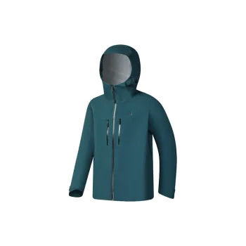 FILA Outdoor Hiking Waterproof And Windproof Windbreaker Jacket Men's Dark Green