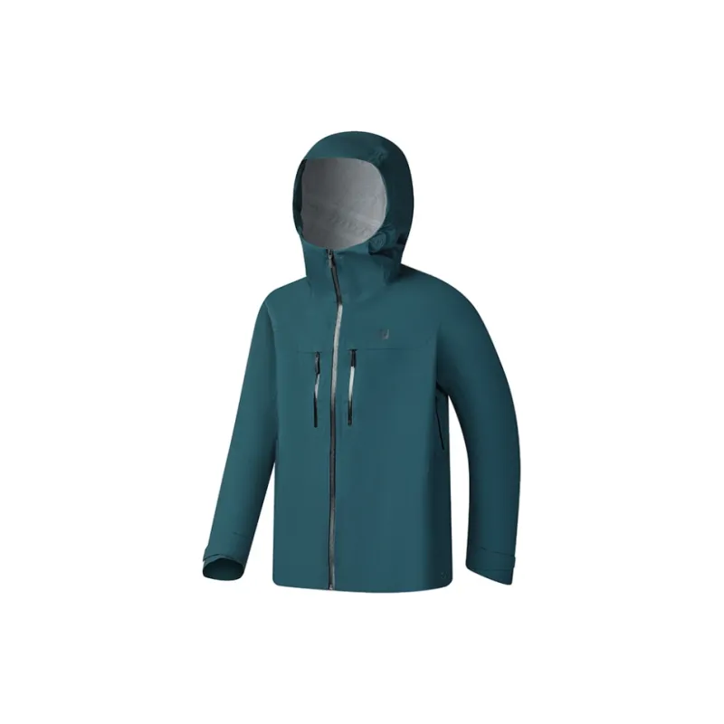 FILA Outdoor Hiking Waterproof And Windproof Windbreaker Jacket Men's Dark Green-0
