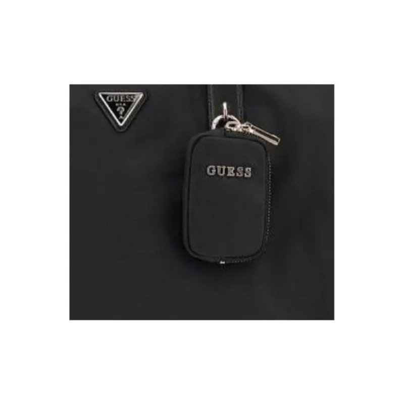 GUESS Nylon Tote Bag Shopping Bag Handbag Women's Black-6