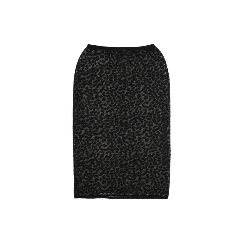 THEORY Leopard Lace Pull On Pencil Skirt-1