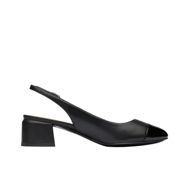 Stuart Weitzman/SW Gabby Chunky Heel High Heels 4.5cm Women's Black-1