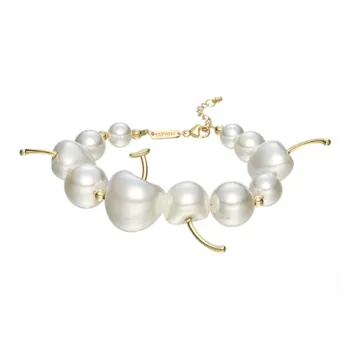 HEFANG S925 Silver Cream Cherry Bracelet Women's