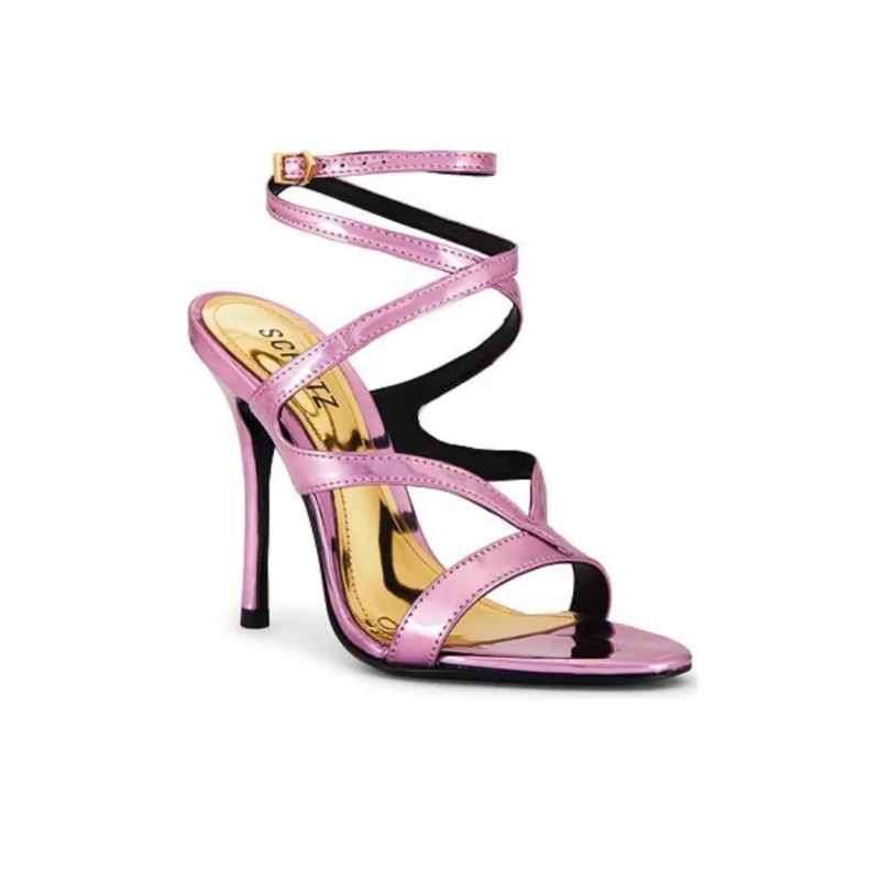 Schutz Stephanie One Strap Sandals 10.8cm Women's Purple-2