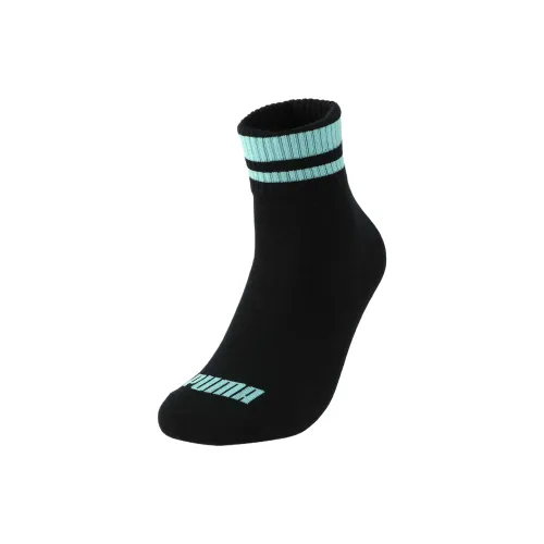 PUMA UnisexQUARTER 1P APAC Mid-Calf Socks Unisex 1 Pack Black-Green