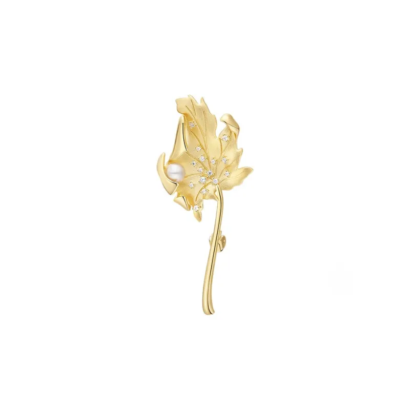 HEFANG×Xiaoxue Snowflake Series 925 Sterling Silver Brooches Women's-3