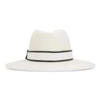 Brunello Cucinelli Straw Fedora Hat