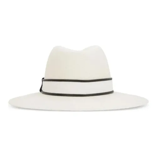 Brunello Cucinelli Straw Fedora Hat