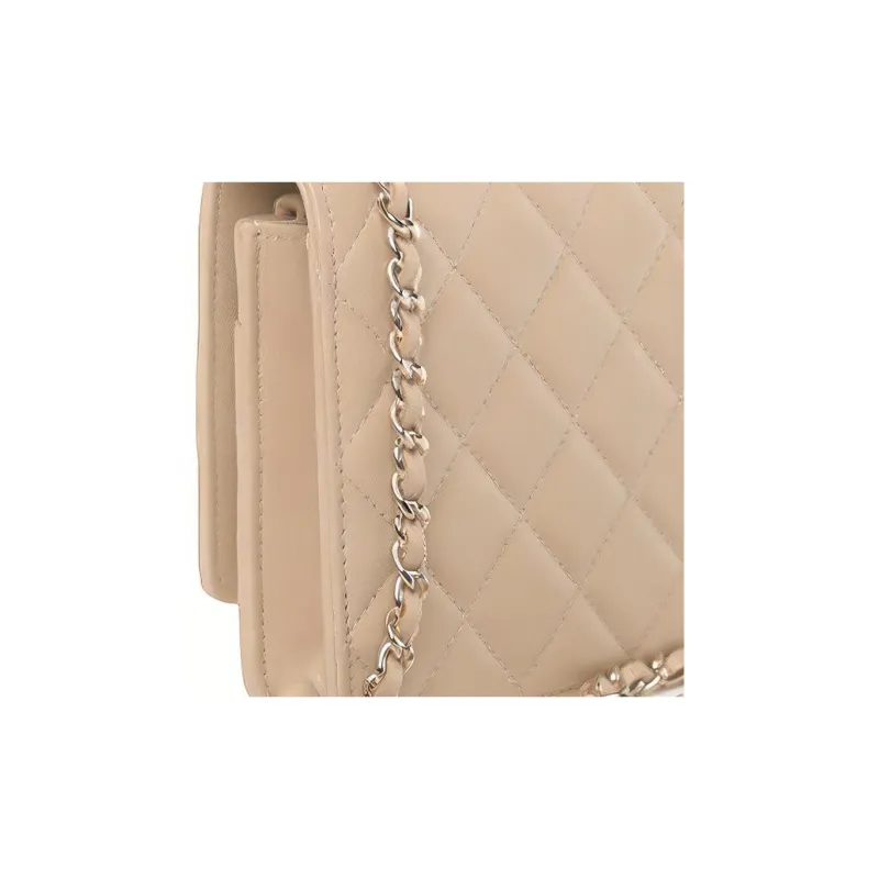 CHANEL Trendy Cc Sheepskin Chain Shoulder Bag, Crossbody Bag Women's Pink-4