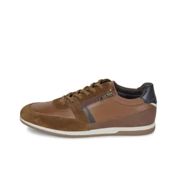 GEOX U Renan Slip Resistant Low Top Casual Shoes Men's Brown