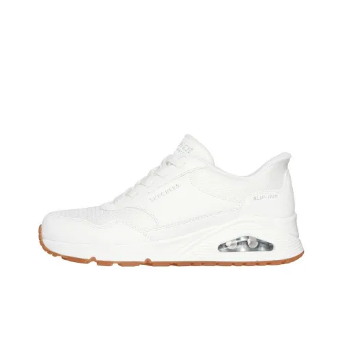 Skechers Slip Ins Anti Slip Wear Resistant Low Top Casual Shoes Women's White