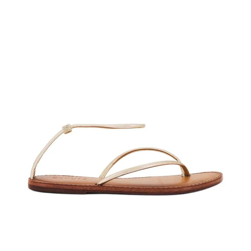 Schutz Lottie Strap Sandals Women's Brown-1