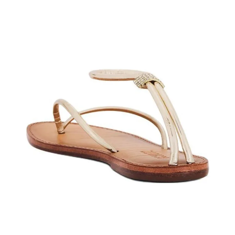 Schutz Lottie Strap Sandals Women's Brown-4