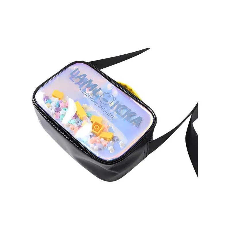 LAMLICKA Polyester Shoulder Bag Crossbody Bag Regular Unisex Black-4