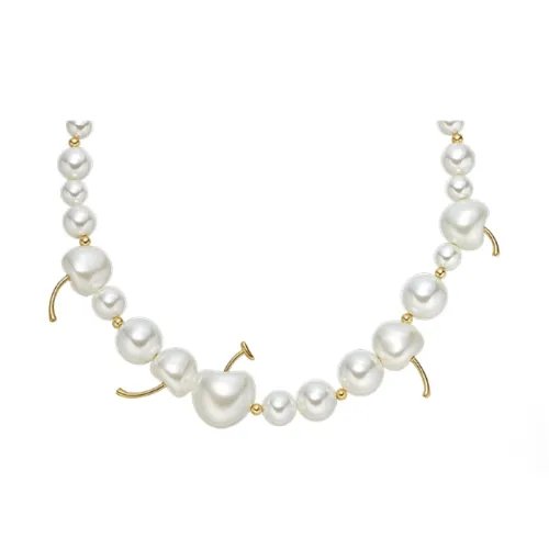 HEFANG Tableware 925 Sterling Silver Cream Cherry Necklace Women's