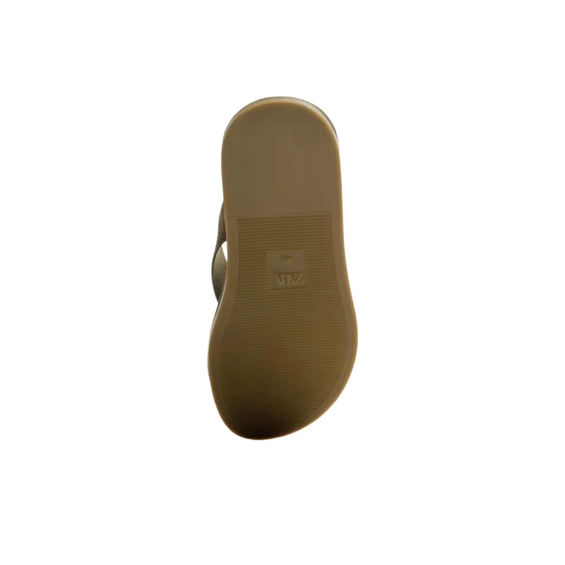 ZARA Abrasion-Resistant Flip Flops Men's Green-3
