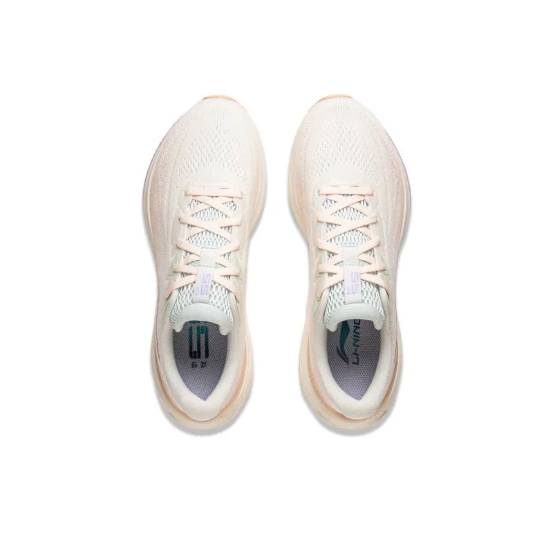 LiNing Wug Lite 3.0 Low-Top Running Shoes Women's Valentine's Day Color Scheme-White Orange-3